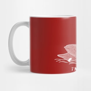 Swan - I'm Alive! - hand drawn water bird design Mug